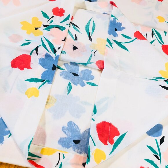 Vintage 80s Fieldcrest Spring Floral Bouquet Pillowcase Set of 2 - Retro Bedding - Picture 2 of 10
